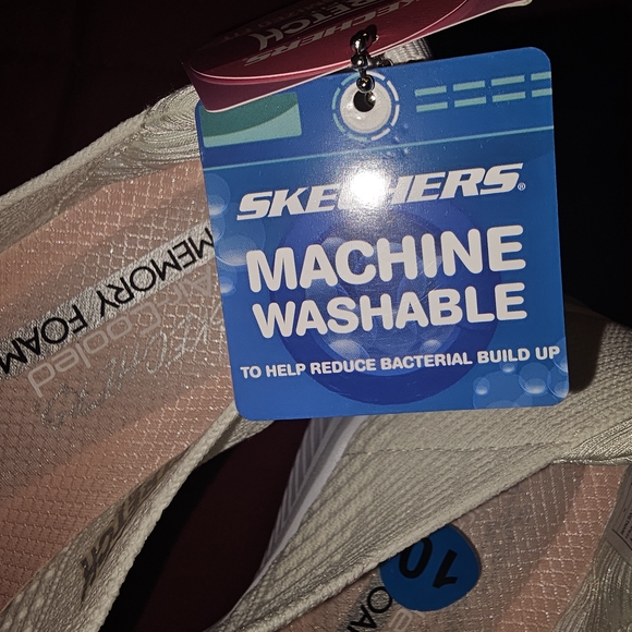 Skechers Women's White Slip-On Sneakers - Picture 16 of 16